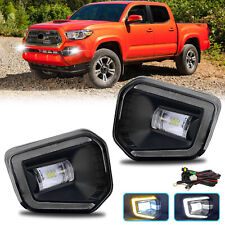 Fog Lights LED Front Bumper Lamps For 2016-2023 Toyota Tacoma SR SR5 with DRL picture