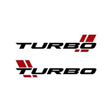 Pair Turbo Decal Vinyl Stickers for Your Car Truck Window Bumper Sport Racing picture