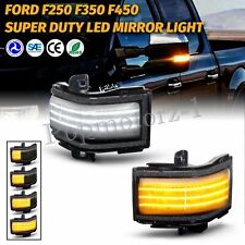Switchback LED Turn Mirror Light Lamp Set For Ford  SuperDuty F250 350 450 550 picture