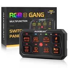 AUXBEAM RGB 8 Gang Switch Panel Wireless LED Light Bar Relay System Marine Boat picture