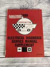 1988 Corvette Electrical Diagnosis Service Manual Supplement - Original Car picture