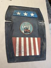 Vintage 60’s 70’s 80’s Truck Rubber Floor Mat  Do It In The Dirt Stars Stripes picture