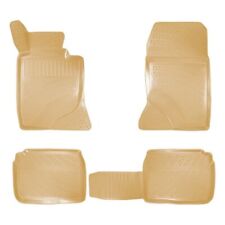 Vehicle Specific Rubber Beige Floor Mat for Mercedes W123 1976-1986 picture