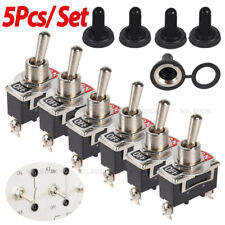 5X 12V SPST Solid Metal Toggle Switch ON/OFF Single Pole for Marine / Automotive picture