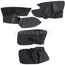 4x Leather Car Inner Door Panel Cover Pads For 05-10 VW Jetta Golf MK5 Red Line picture