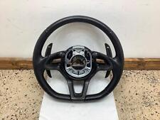 McLaren 570S Spider Leather Steering Wheel W/ Paddle Shifters (Black/Yellow) picture