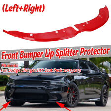 RED Front Bumper Lip Splitter Spoiler Trim Guard For Dodge Charger SRT Scat Pack picture