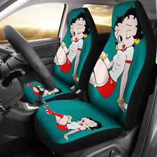 Cute Betty Boop Sexy In Green Theme Car Seat Covers (set of 2) picture
