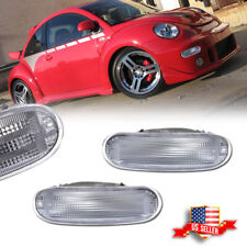 2x Clear Front Side Corner Signal Park Marker Light Lamp For 1998-2005 VW Beetle picture