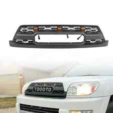 For 2003-2005 Toyota 4Runner Matte Black Front Bumper Grille w/Amber Lights picture