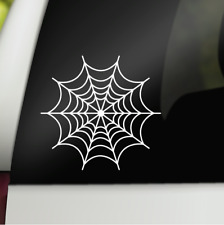 Spider Web Vinyl Decal, Spider Web Decal, Car Decal, Window Decal, Truck Decal picture