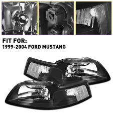 Fits 1999-2004 Ford Mustang Headlights Head Lamps Pair Left+Right 99-04 OOD picture