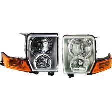 Headlight Assembly Set For 2006-2010 Jeep Commander Left Right Halogen With Bulb picture