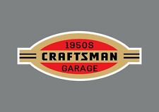 SET (4)X 1950S Vintage Craftsman Logo Decal Sticker Choose Size 3M picture