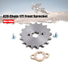 17mm 420 Chain 17T Front Sprocket For 50 70 90 110 125 140cc ATV Pit Dirt Bike picture
