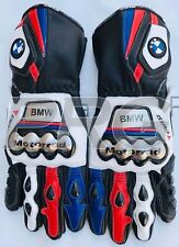 BMW Motorrad Motorcycle Gloves Motorbike Racing Leather Gants Racing Guantes picture