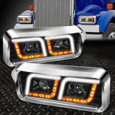 [LED DRL+SIGNAL]FOR 81-19 WESTERN STAR 4800 KENWORTH W900 PROJECTOR HEADLIGHT picture