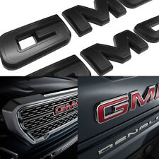 Front Rear Matte Black Emblem Overlay 2019-2023 For GMC Sierra 1500 2500/3500HD picture