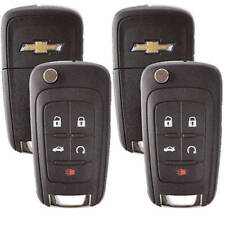 Set Of 2 Chevrolet Flip Remote Key 2010-2017 5 Buttons Chevy LOGO USA Seller A++ picture