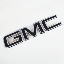 15-19 GMC Sierra Front Grille Letter Logo Emblem Adhesive Nameplate Chrome Black picture