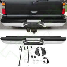 New Chrome Rear Complete Bumper For 1993-1999 Chevy Suburban Tahoe GMC Yukon picture