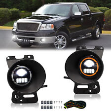 For 2005-2008 Ford F-150 LED Fog Lights Front Bumper Lamps with DRL+Wiring picture