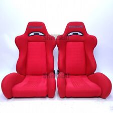 【1 PAIR】AUTHENTIC BRIDE SEATS BRIX 1.5 RED GOOD CONDITION【US LOCATION】 picture