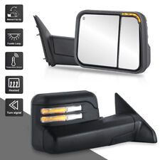 Pair Tow Mirrors w/ Temperature Sensor Puddle Light For 2009-2023 Dodge Ram 1500 picture