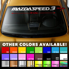 MAZDA MAZDASPEED3 MS3 Windshield Banner Vinyl Premium Decal Sticker 40