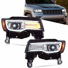 VLAND Headlight Full LED For2014-2022 Jeep Grand Cherokee DRL Startup Animation picture