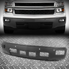 For 14-15 Silverado 1500 Black Front Bumper Face Bar w/ Fog Light & Sensor Holes picture