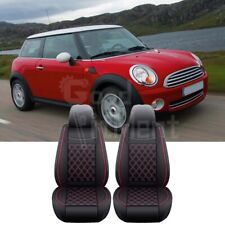 For Mini Cooper 2002-2023 PU Leather Car Seat Covers Cushion Full Set Front 2Pcs picture
