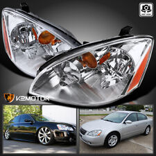 Fits 2002-2004 Altima Clear Replacement Headlights Head Lamp Left+Right 02 03 04 picture