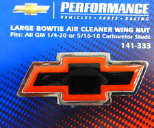 Proform 141-333 Large GM Bowtie Air Cleaner Center Wing Nut Chrome Red Black picture