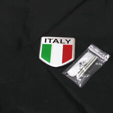 1x ITA LY Flag Metal Grille Emblem Badge 3D Racing Sports Vehicle SUV GT Edition picture
