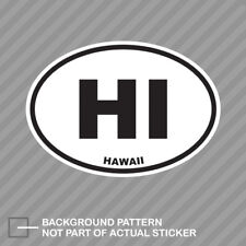Hawaii State Oval Sticker Decal Vinyl HI picture