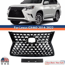 New Upgrade Luxury Gloss Black Front Grill For 2014-22 LEXUS GX460 Factory Style picture