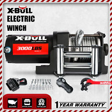 X-BULL 3000 lbs Electric Winch Steel Cable Trailer Towing Truck Off-Road UTV ATV picture