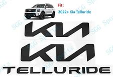 Matte Black Front Rear KN TELLURIDE Emblems Letters 2022-2024 KIA TELLURIDE KN picture
