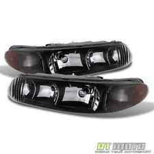 Blk 1997-2005 Buick Century 97-04 Regal LS/GS Replacement Headlights Left+Right picture