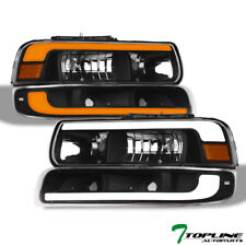 TLAPS For 99-02 Silverado/Tahoe Switchback Sequential LED Headlights 4p - Black picture