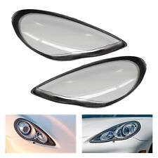 Left and Right Front Headlight Lens Covers Pair Fit Porsche Panamera 2010-2013 picture