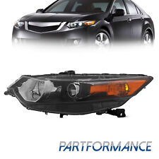 For 2009-2014 Acura TSX Driver Left Side Black Housing Replacement Headlight picture