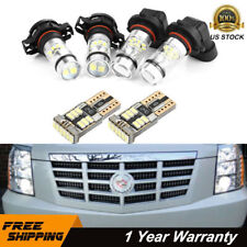 6x White LED Fog Driving DRL Light Bulbs Combo For 2007-2014 Cadillac Escalade picture