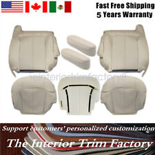 For 2002 Cadillac Escalade Front Leather Seat Cover & Foam Cushion Light Tan picture