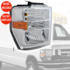 For 2008-2014 Ford Econoline/2015-21 E350/450 Super Duty Headlight with BULBs RH picture