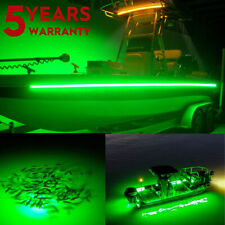 16.4ft Waterproof LED Marine Boat Yacht Deck Pontoon Light GREEN +Remote Control picture