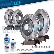 Front & Rear DRILLED Brake Rotors + Ceramic Pads for 2010 2011-2016 Cadillac SRX picture