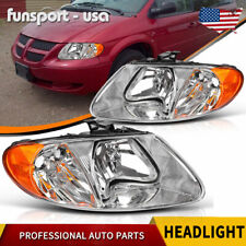 Front Headlights Headlamps for 01-07 Dodge Caravan Town & Country 01-03 Voyager picture
