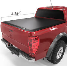 OEDRO 4.5ft Soft Tonneau Cover Tri-Fold For 2022-2024 Ford Maverick Truck Bed picture